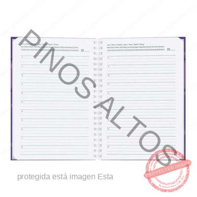 AGENDA PERPETUA MORADA 70GRS - Imagen 3