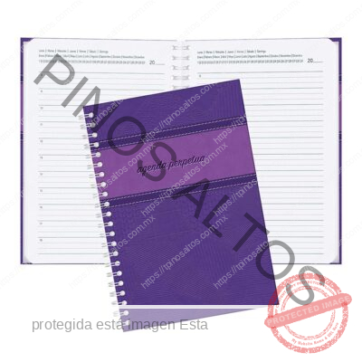AGENDA PERPETUA MORADA 70GRS - Imagen 4