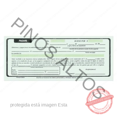 BLOCK PAGARÉ 100 HJS. - Imagen 2
