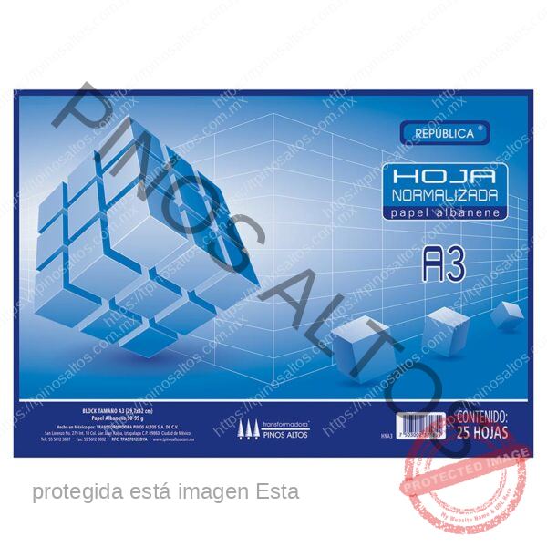 HOJA NORMALIZADA A3 ALBANENE