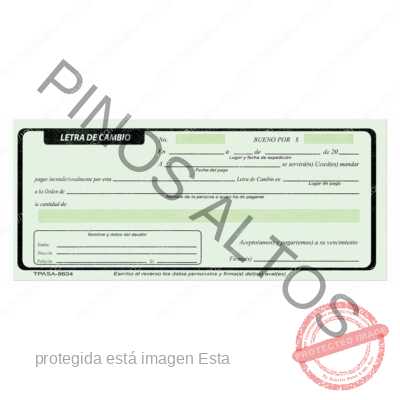 LETRA DE CAMBIO C/100 HOJAS - Imagen 2