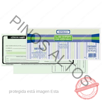 LETRA DE CAMBIO C/50 HOJAS - Imagen 4