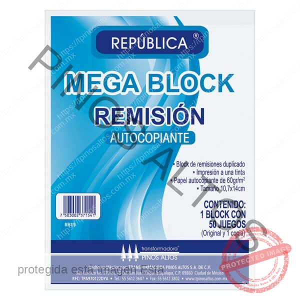MEGABLOCK REMISIÓN REPÚBLICA AUTOCOPIANTE 1/8