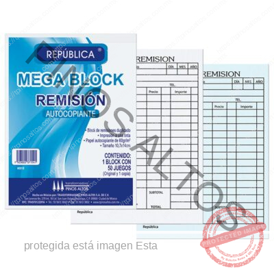 MEGABLOCK REMISIÓN REPÚBLICA AUTOCOPIANTE 1/8 - Imagen 4