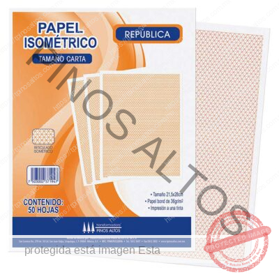 PAPEL ISOMÉTRICO 50 HOJAS - Imagen 3