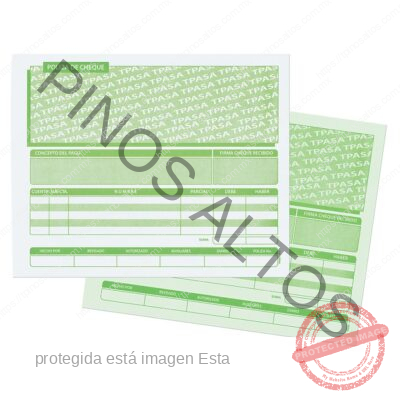 PÓLIZA DE CHEQUE 1/2 OFICIO - Imagen 3