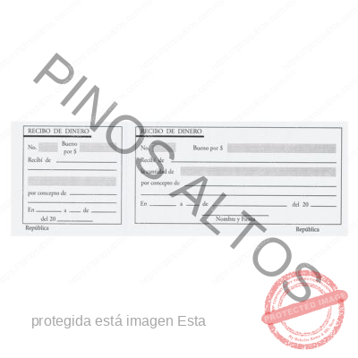 RECIBO DE DINERO C/TALÓN BOND 29KG - Imagen 2