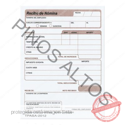 RECIBO DE NÓMINA