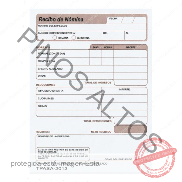 RECIBO DE NÓMINA