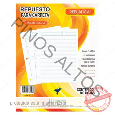 REFACCIÓN TRUSEL RAYA C/100 HJS T/C