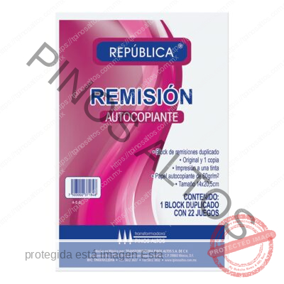REMISIÓN REPÚBLICA AUTOCOP ESQUELA DUP. - Imagen 5