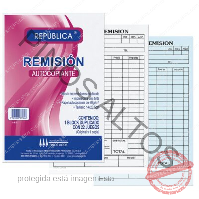 REMISIÓN REPÚBLICA AUTOCOP ESQUELA DUP. - Imagen 8