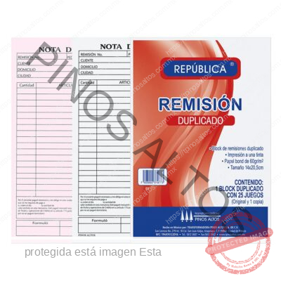 REMISIÓN REPÚBLICA ESQUELA DUPLICADO - Imagen 4