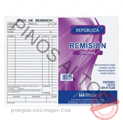 REMISIÓN REPÚBLICA ESQUELA ORIGINAL - Imagen 3