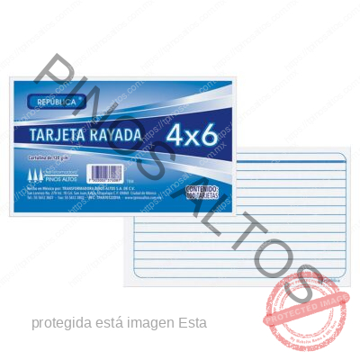 TARJETA 4X6 RAYA - Imagen 3